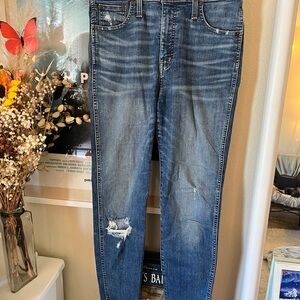 Madewell Blue Distressed Women Jeans